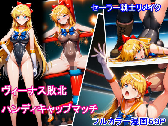 【エロ漫画】セーラー戦士リメイク ヴィーナス敗北 ハンディキャップマッチ