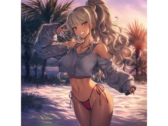 【エロ漫画】黒ギャルひまりとパパの南国リゾートえっち旅行