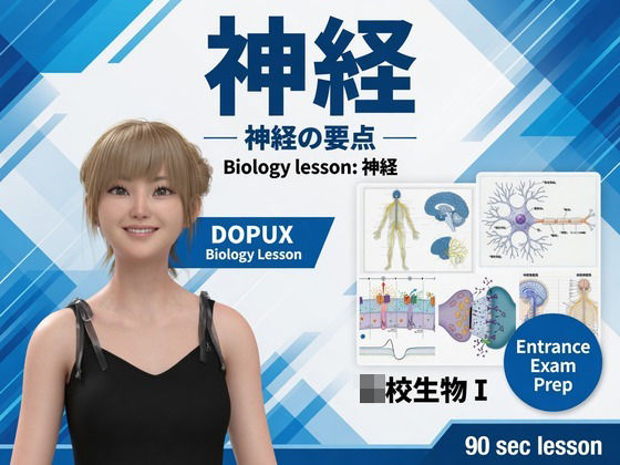 【エロ漫画】【▲20】パンチラガチャ★一ノ瀬廻里 大学に進学し強豪予備校『DOPUX（ドピュックス』で生物I，IIを教える名物講師に！（Vol.045:神経）