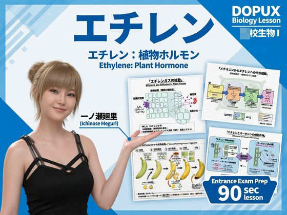 【エロ漫画】【▲20】一ノ瀬廻里 大学に進学し強豪予備校『DOPUX（ドピュックス』で生物I，IIを教える名物講師に！（Vol.042:エチレン）