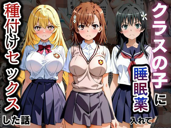 【エロ漫画】クラスの子に睡眠薬入れて種付けセックスした話 〜とある科学の超〇磁砲編〜